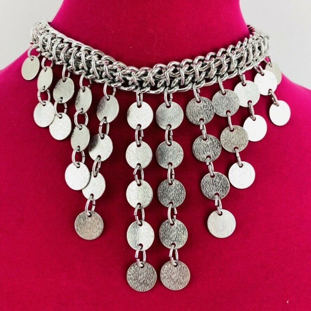 Vintage Sarah Coventry Signed Silver Choker